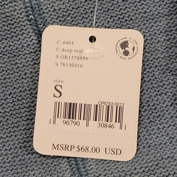 Free People We the Free Anyway Tee Turquoise size Small - Picture 6 of 10